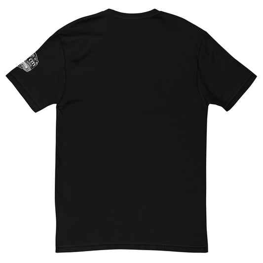 Break sports card collector T-shirt in black, back view