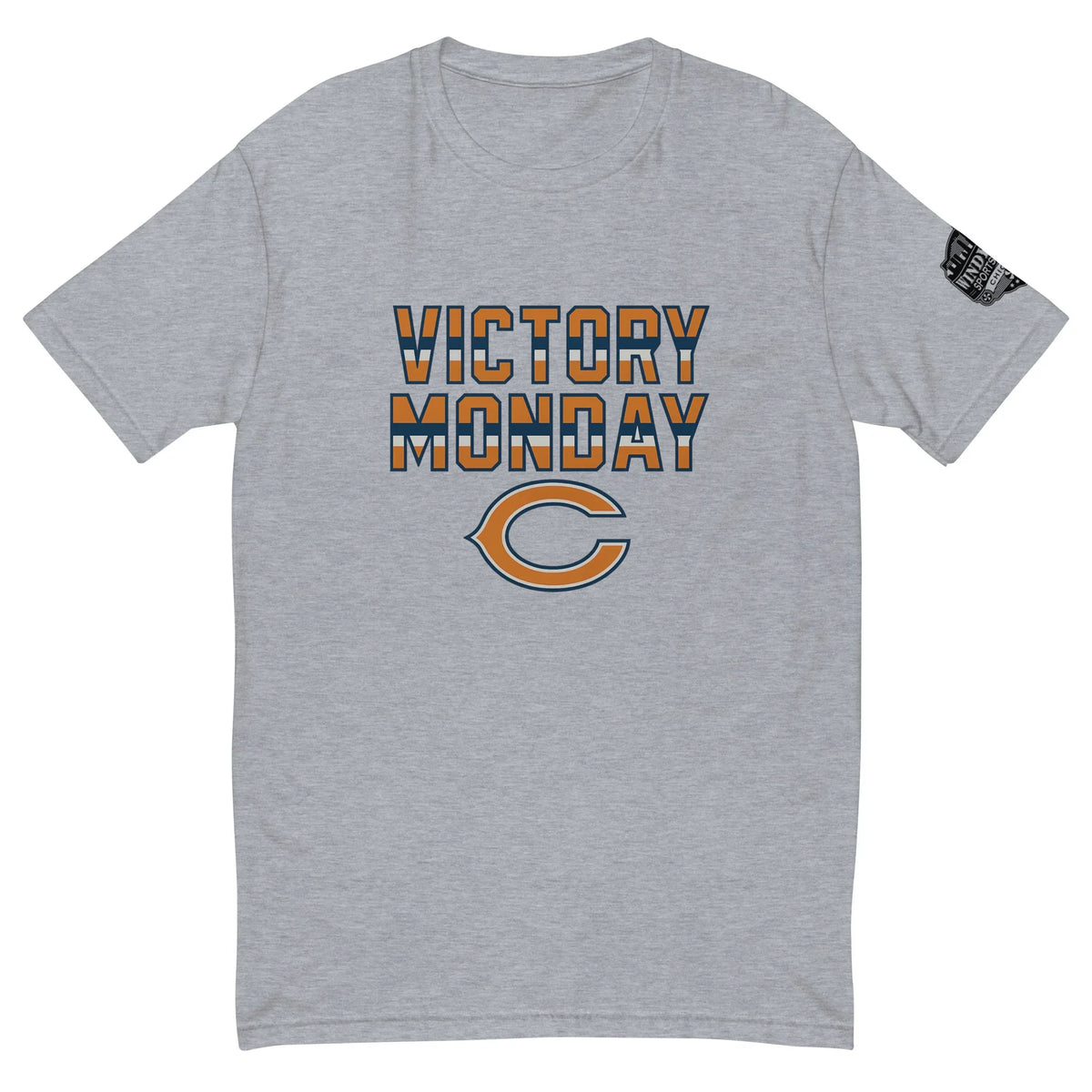Bears Victory Monday short sleeve T-shirt in Heather Grey, front view