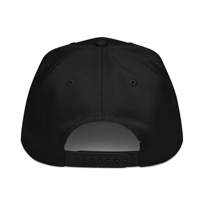 Windy City 5-panel cap in black, back view