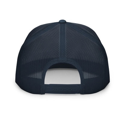 B Script Chicago trucker cap in navy, back view