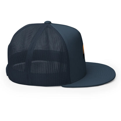 Walking Bear Chicago football trucker cap in navy, right-side view