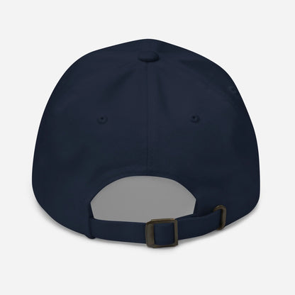 Mad Mac dad hat in navy, back view