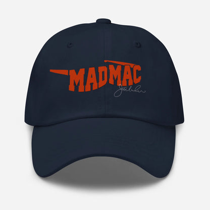 Mad Mac dad hat in navy, front view