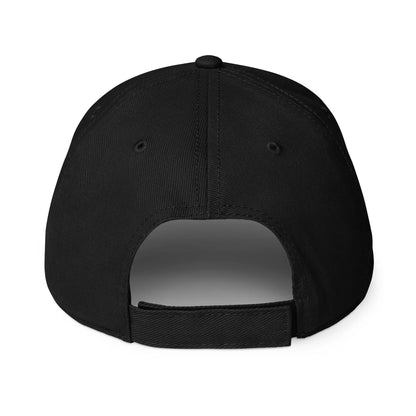 Windy City low-profile baseball cap in black, back view