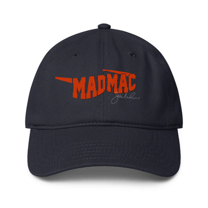 Mad Mac baseball cap in dark navy, front view