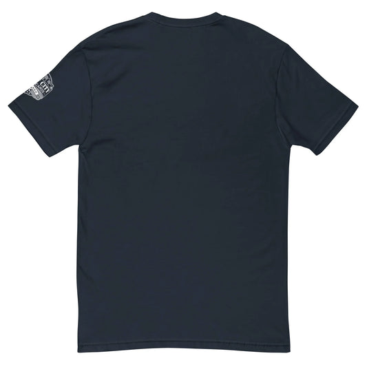Good Better Best motivational T-shirt in midnight navy, back view