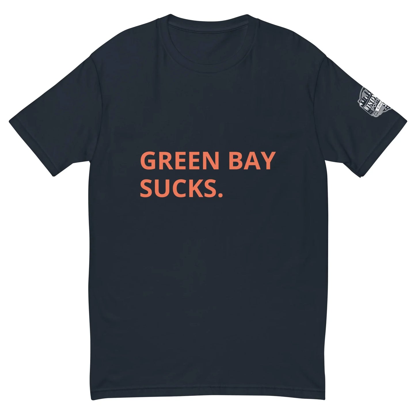 Windy City Green Bay Sucks Short Sleeve T-shirt - Windy City Sports Cards