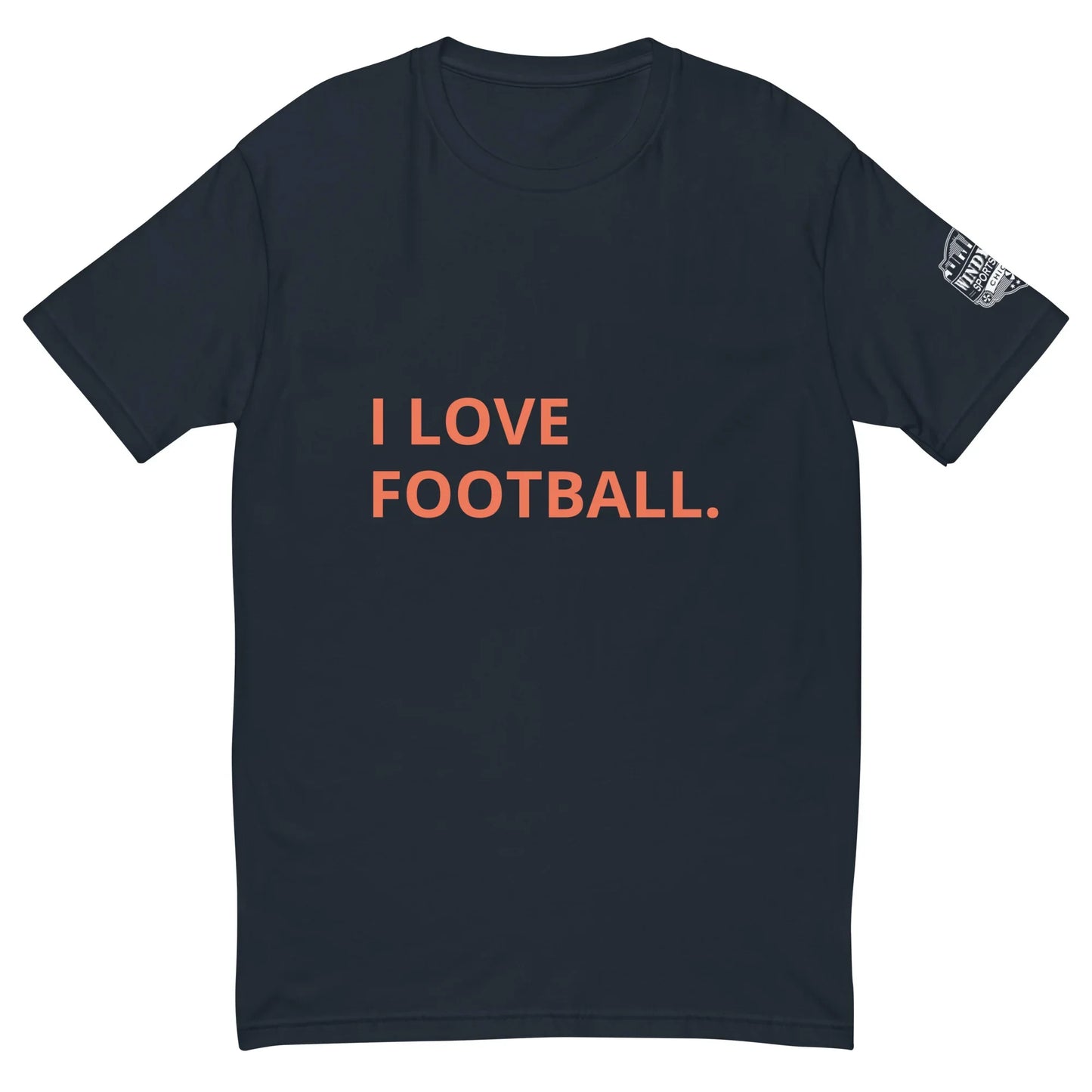 Windy City I Love Football Short Sleeve T-shirt - Windy City Sports Cards