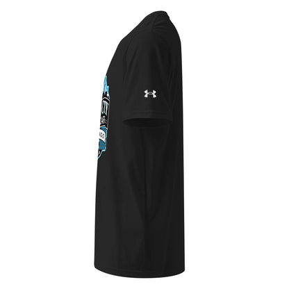 Windy City Under Armour athletic T-shirt in black, left-side view