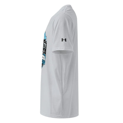 Windy City Under Armour athletic T-shirt in gray, left-side view