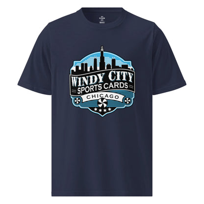 Windy City Under Armour athletic T-shirt in navy, front view